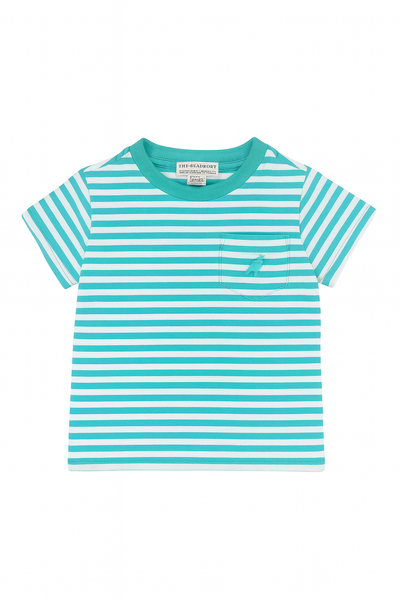 Kennedy Cruise Stripe Turks Teal Carter Crewneck