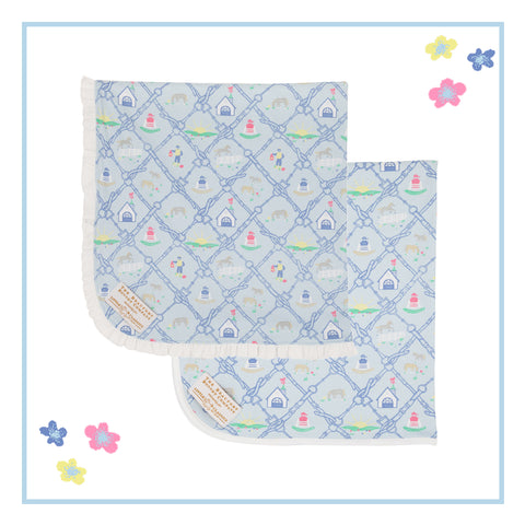 Horse Country Cuteness Baby Buggy Blanket