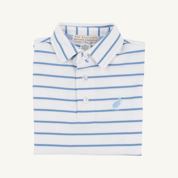 A Derby Day Prim and Proper Polo Sunrise Blvd Blue Stripe